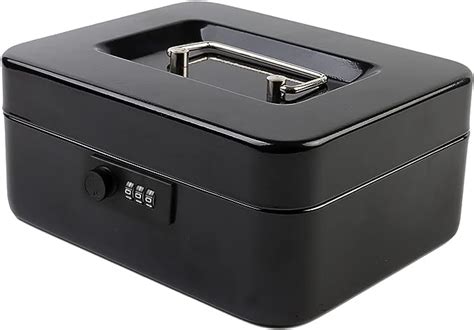 KYODOLED Medium Metal Cash Box with Combination Lock 